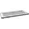 Ekena Millwork Vertical Surface Mount PVC Gable Vnt: Non-Functional, w/2"W x 1-1/2"H, Brickmould Frame, 26"W x 12"H GVPVE26X1202SN - alternate 4